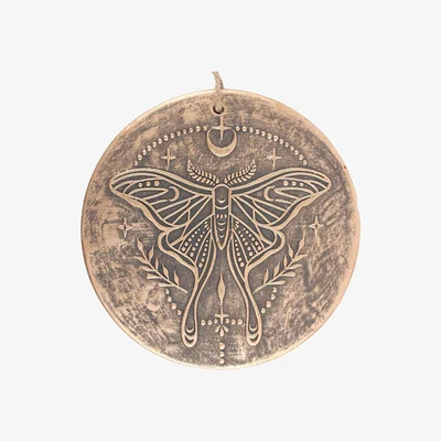The Range Luna Moth Hanging Plaque - Terracotta