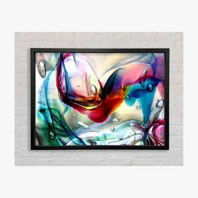 The Range Bubbles 2 Framed Print Abstract Prints - Black