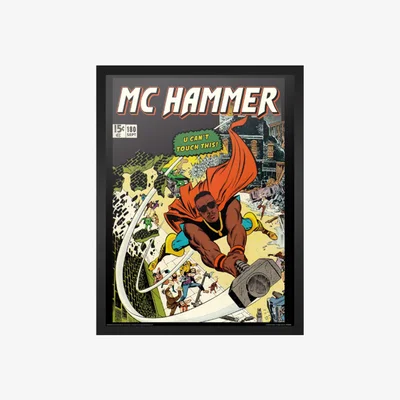 The Range Dangerous MCs MC Hammer Framed Print 30x40cm - colorful