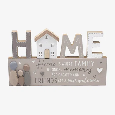 The Range Standing Wooden Plaque - Home
