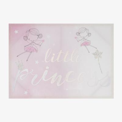 The Range Little Princess Glitter Canvas - Pink
