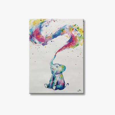 The Range Marc Allante Watercolour Elephant Canvas