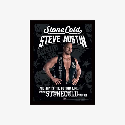The Range WWE (Stone Cold Steve Austin - Said So) Framed Print