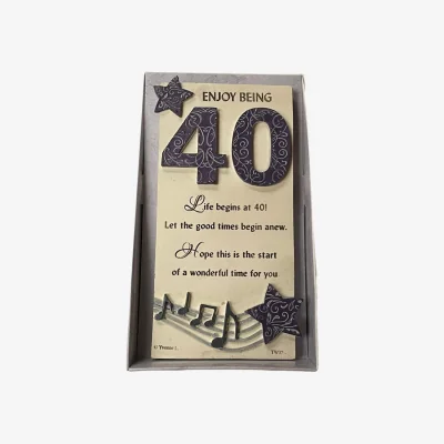The Range 40th Birthday Timeless Words Plaque - Multi
