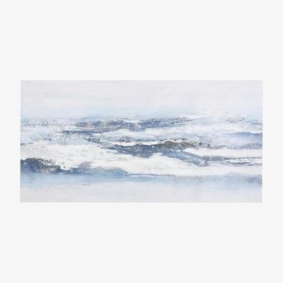 The Range Calming Blue Glitter Canvas Panel