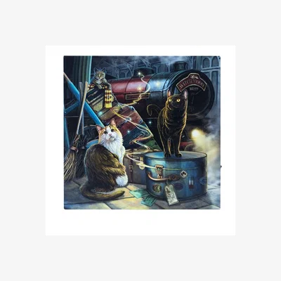 The Range Witchwood Express Light Up Canvas 30X30Cm - Multicolor