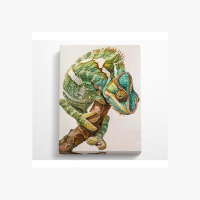 The Range Chameleon Looking Canvas Print - Black / 66.04cm