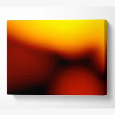 The Range Golden Sun Canvas Print Wall Art - Yellow / 35.56cm