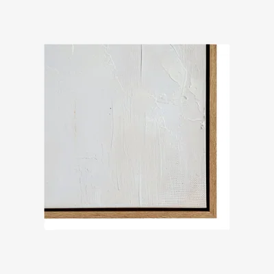 The Range Ashenra Hand Painted Canvas in Frame - Unique Modern Art Piece - Brown