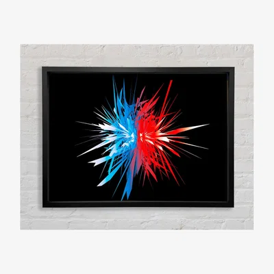 The Range Opposite Spike Surprise Framed Print Abstract Prints - Black