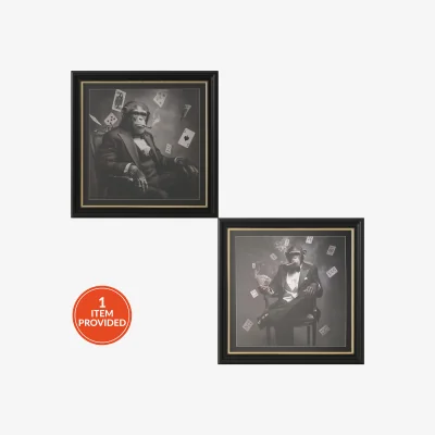 The Range Monkey Business Monochrome Framed Art