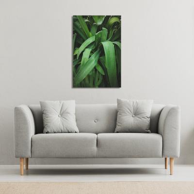 The Range Atmospheric background, Selective focus Canvas Print - Green / 31cm / 41cm