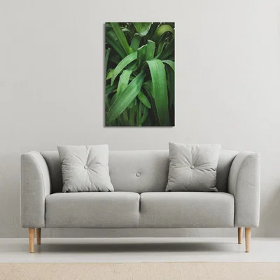 The Range Atmospheric background, Selective focus Canvas Print - Green / 31cm / 41cm