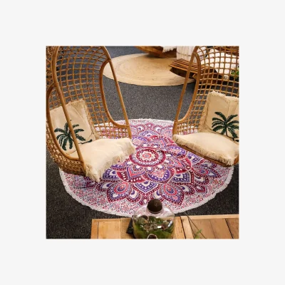 The Range Large Pink Purple Mandala Boho Wall Art - Pink