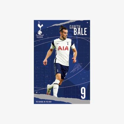 The Range Tottenham Hotspur FC Gareth Bale Poster - Navy/White