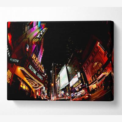 The Range New York City At The Regal Canvas Print Wall Art - Yellow / 81.28cm