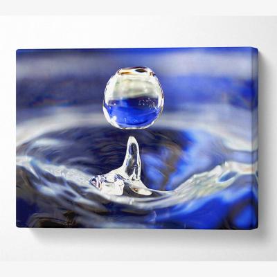 The Range Drop Canvas Print Wall Art - Yellow / 81.28cm