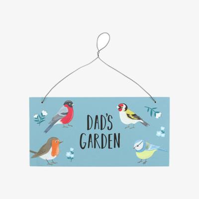 The Range Garden Birds Sign  - Blue