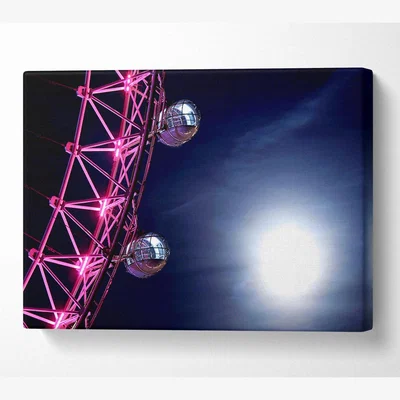 The Range London Eye Pods In The Moonlight Canvas Print Wall Art - Yellow / 35.56cm