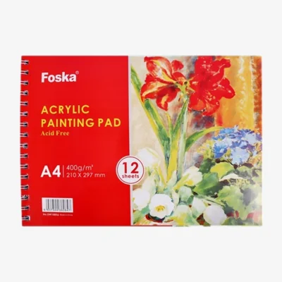 The Range A4 Side Spiral Open Acrylic Painting Pad - A4