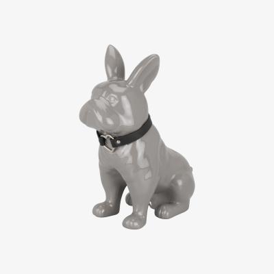 The Range Grey French Bull Dog with Heart Collar