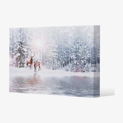 The Range In The Frost Gallery Canvas - Blue / 51cm / 77cm