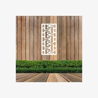 The Range Dudlivanote Screen Metal Wall Art - White