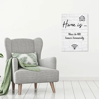 The Range Home is ... Canvas Print - White