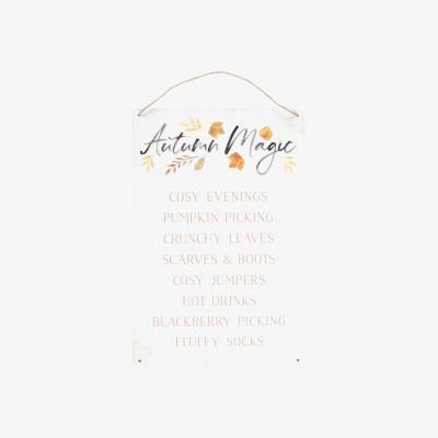 The Range Autumn Metal Magical Sign  - White