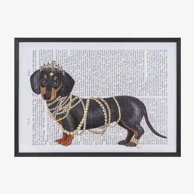 The Range Dachshund With Pearls