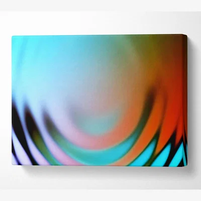 The Range Energy Ripples Canvas Print Wall Art - Yellow / 101.6cm