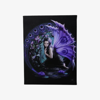 The Range Anne Stokes Naiad Canvas Wall Plaque - 19x25cm Stretched Artwork - Blue