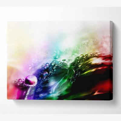 The Range Liquid Diamonds Canvas Print Wall Art - Yellow / 66.04cm