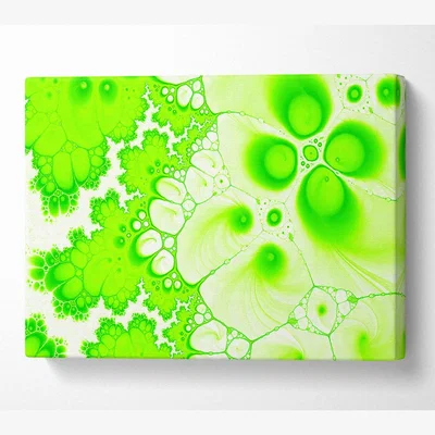 The Range Hydrolysis Dream Lime Green Canvas Print Wall Art - Yellow / 50.8cm