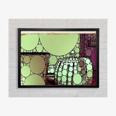 The Range Teacup Framed Print Abstract Prints - Black