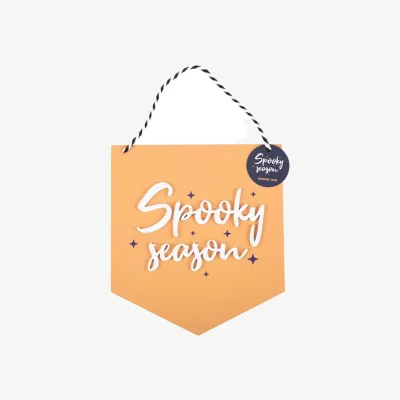 The Range Something Different Spooky Season Hanging Plaque - Orange