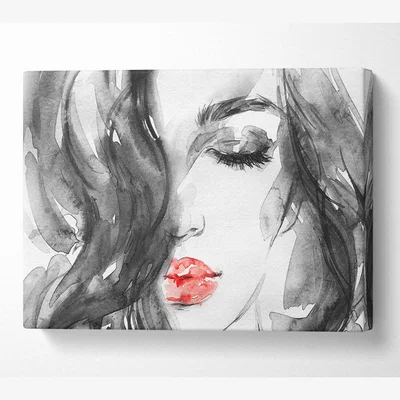 The Range Watercolour Red Lips - Yellow / 50.8cm