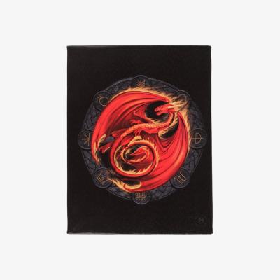 The Range Beltane Dragon Canvas Plaque - Red