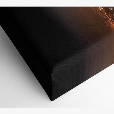The Range Hong Kong From Above Canvas Print Wall Art - Yellow / 66.04cm