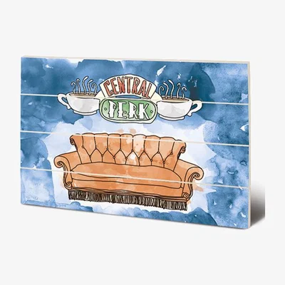 The Range Friends (Central Perk Sofa) Wooden Wall Art