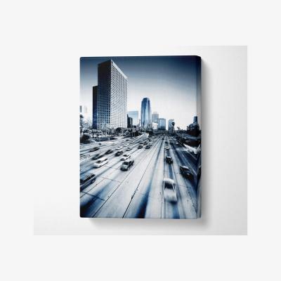 The Range Los Angeles Highways Canvas Print Wall Art - Yellow / 66.04cm