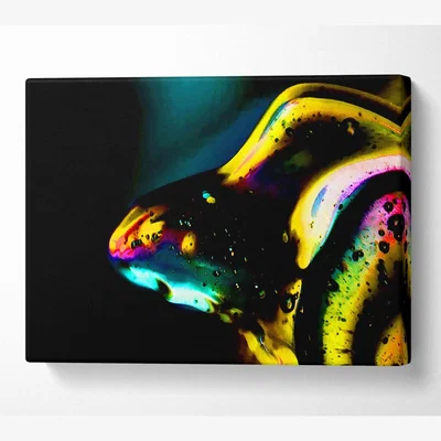 The Range Dewdrops Canvas Print Wall Art - Yellow / 101.6cm