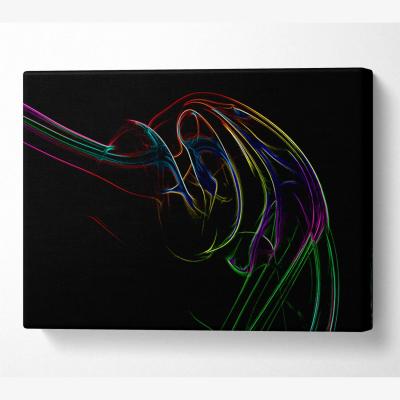 The Range Motion Of Eternity Canvas Print Wall Art - Yellow / 66.04cm