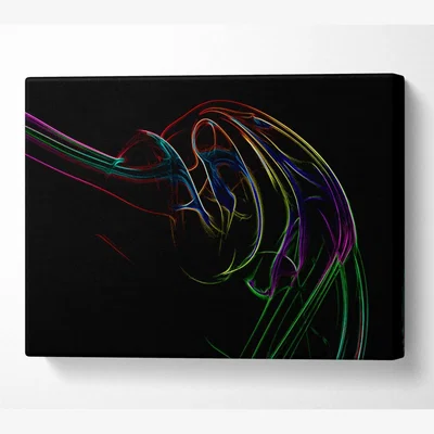 The Range Motion Of Eternity Canvas Print Wall Art - Yellow / 66.04cm