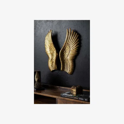 Rockett St George Golden Angel Wings Wall Art