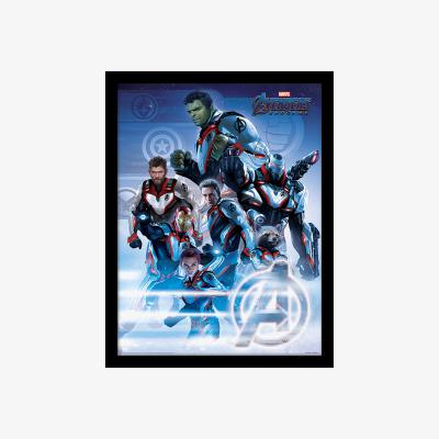 The Range Avengers Endgame Quantum Realm Suits Framed Print