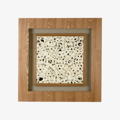The Range Nason Framed Lattice Design Wall Art - Brown