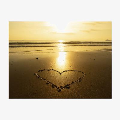 The Range Beach Heart Canvas