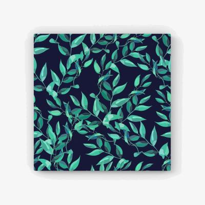 The Range Delicate Green Foliage Canvas Print - Blue / 25.4cm