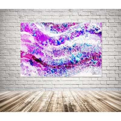 The Range Countryside Pink Wilderness Graphic Art Wrapped on Canvas - Pink / 46cm